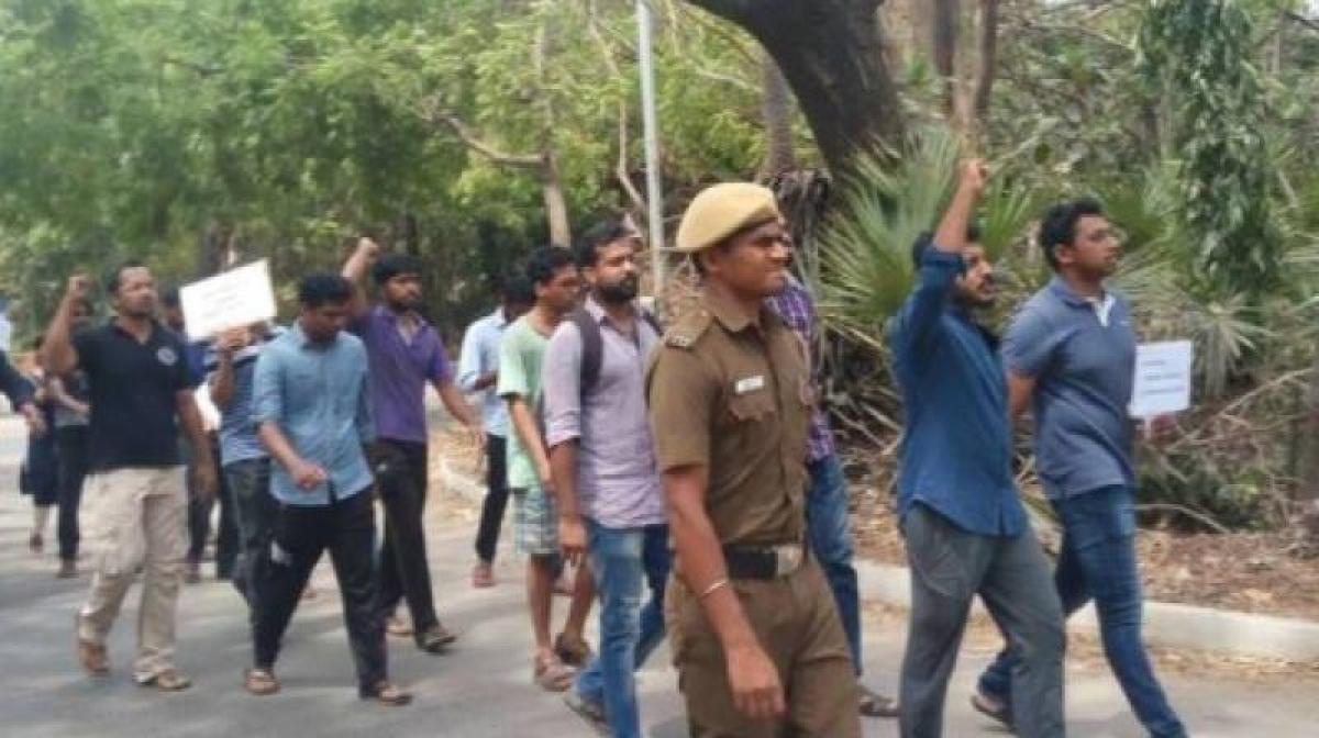 Students protest against attack on IIT-Madras student