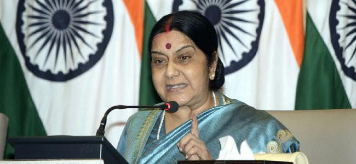 India signed Paris pact not for money: Sushma