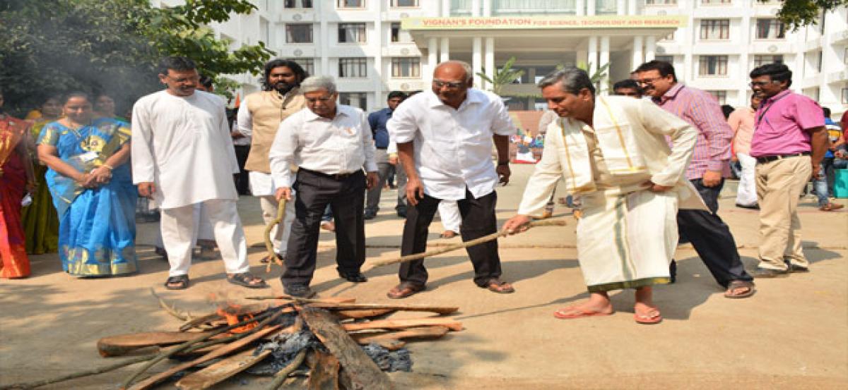 Vignan University celebrates Sankranti