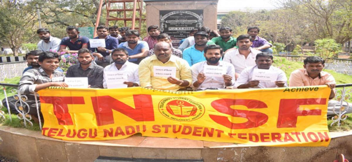 TNSF leaders protest at ANU