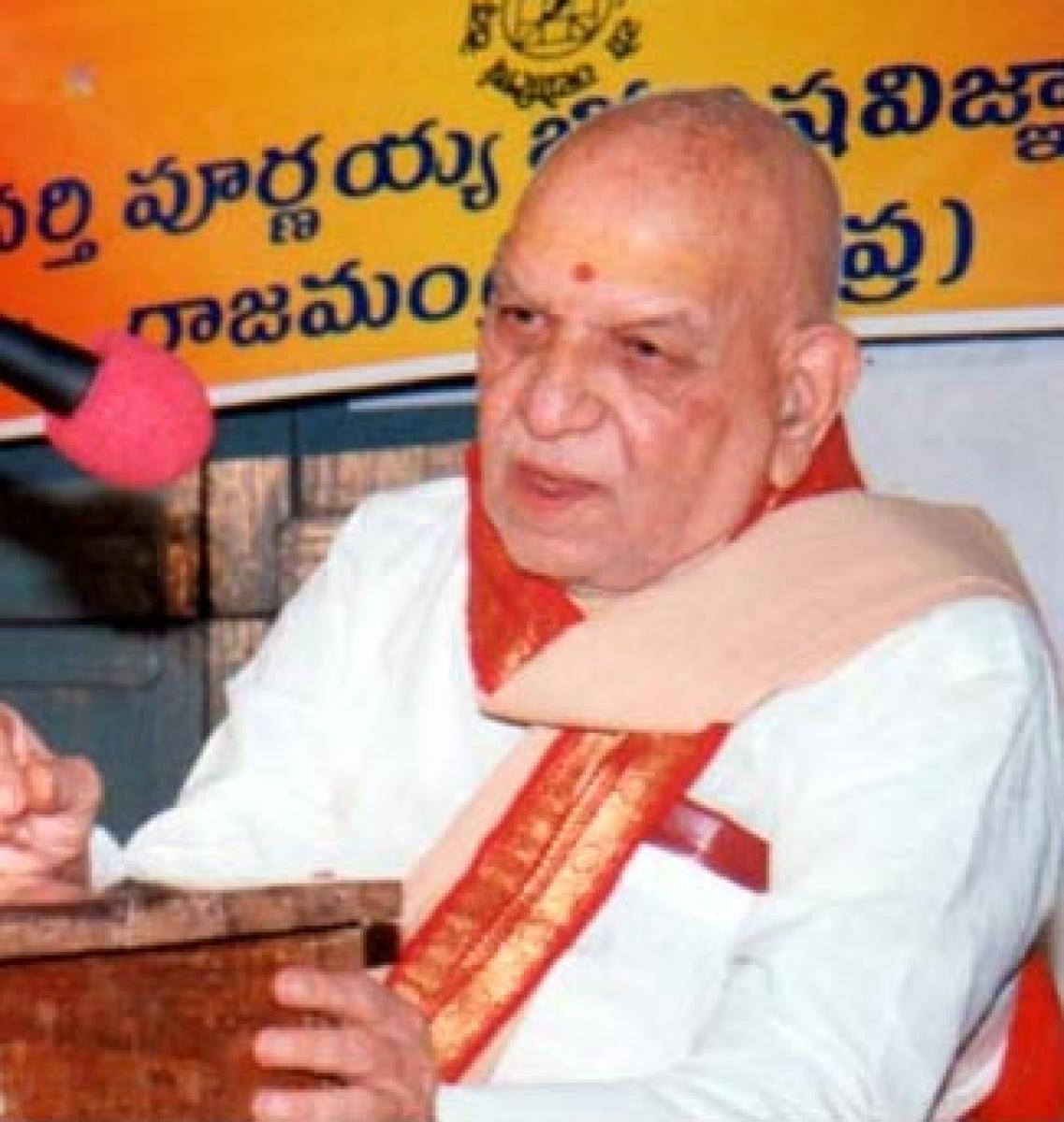 Noted Sanskrit scholar Krishna Murthy no more