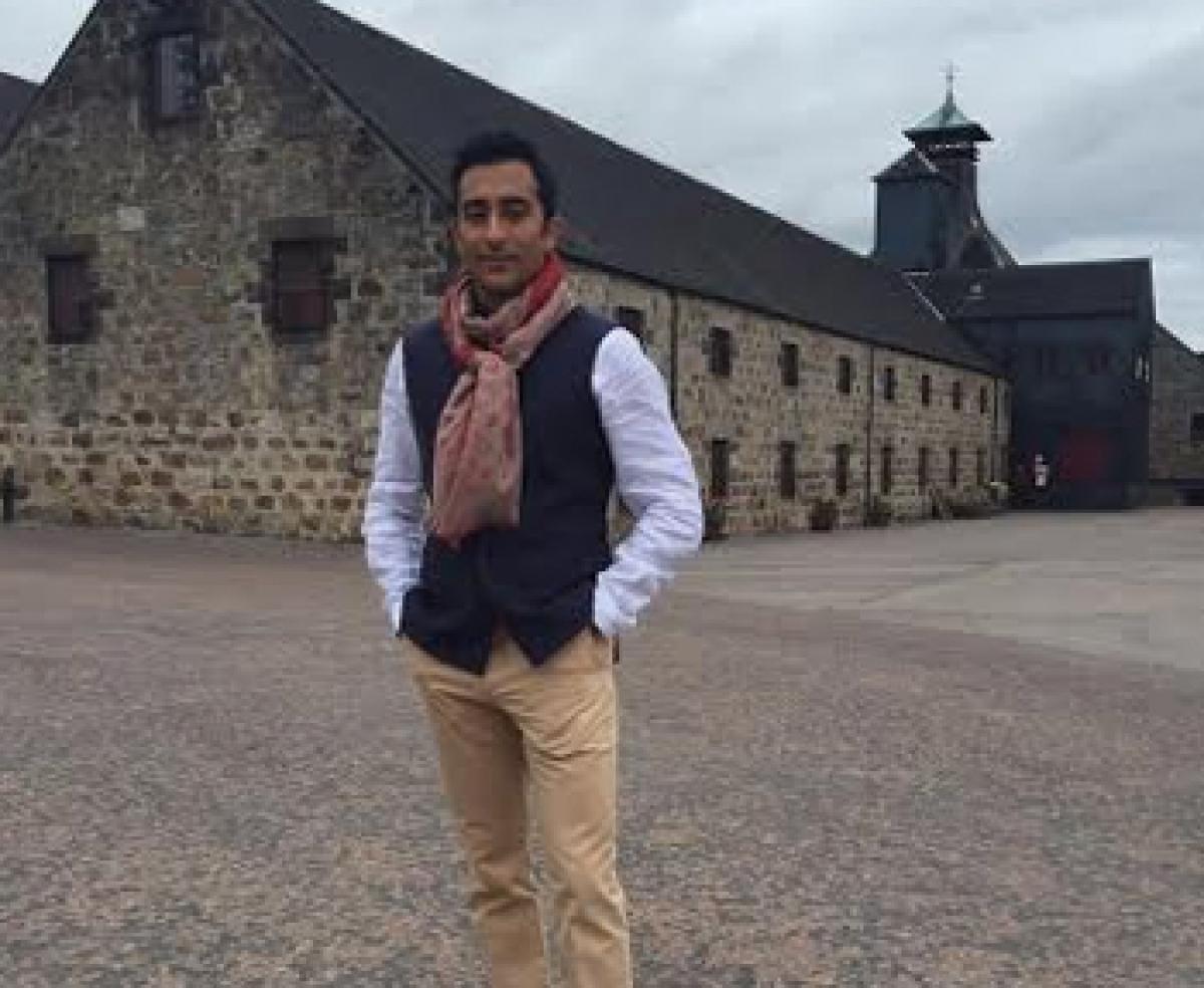 Spotted: Rahul Khanna wearing Stefano Ricci in Scotland