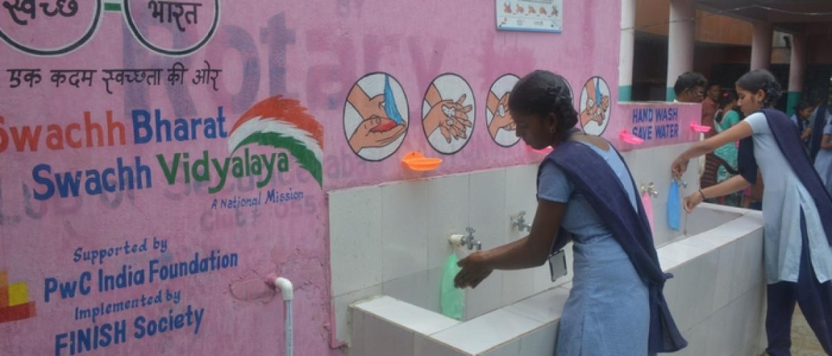Five govt schools in Hyderabad get WASH