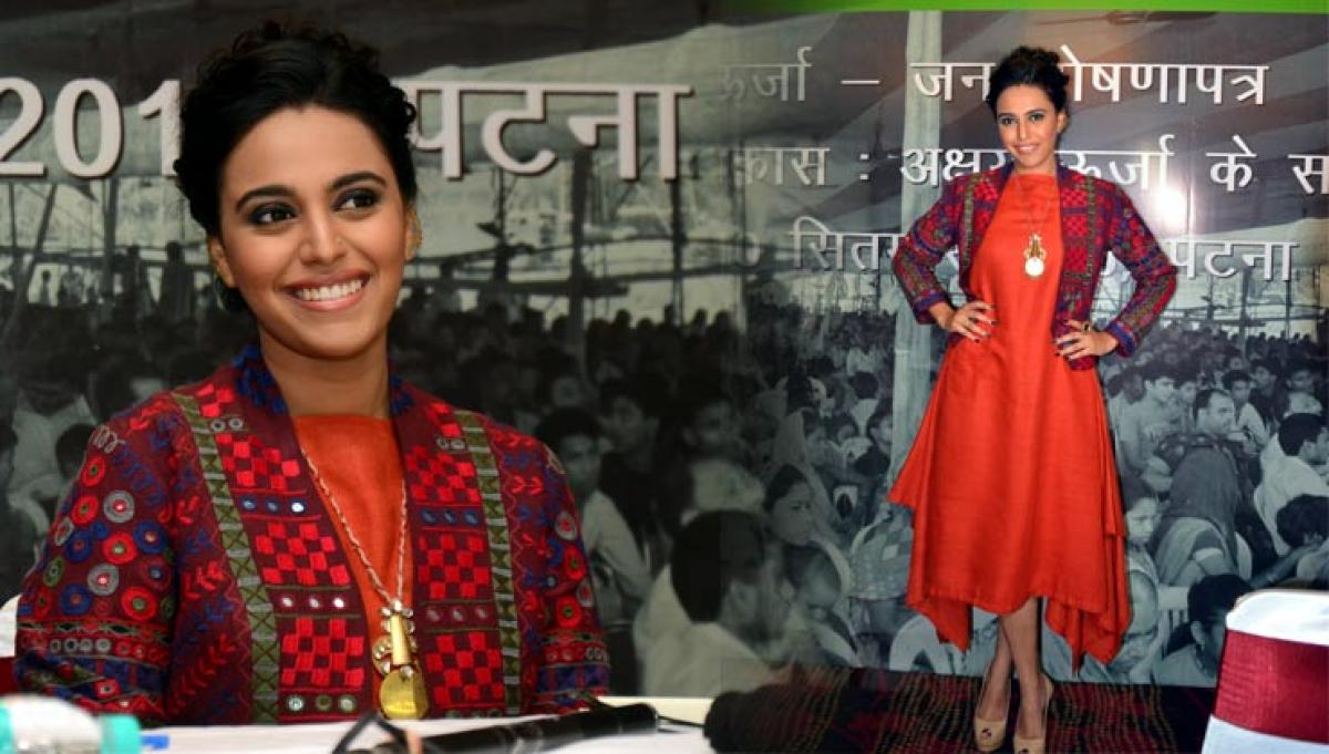 Swara Bhaskar in Anita Dongre Grassroot