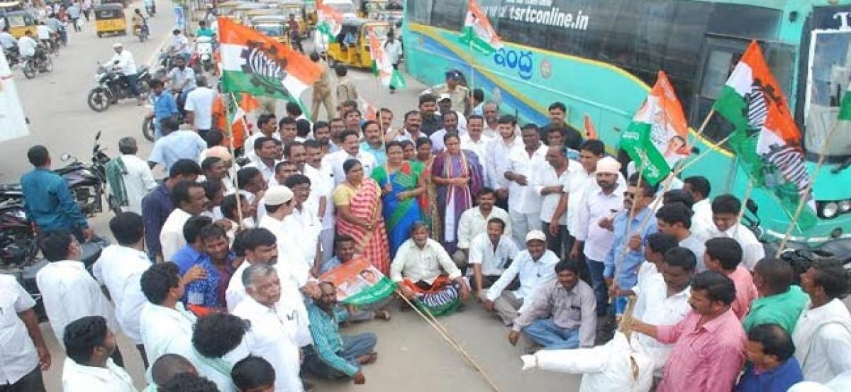 Protests galore in Nalgonda.