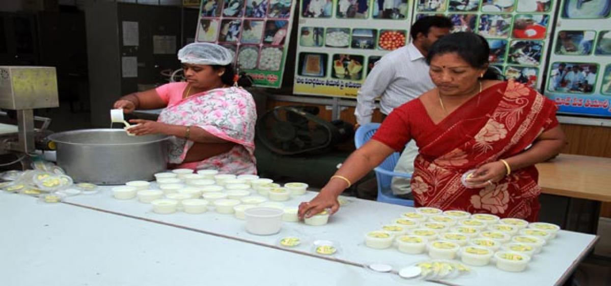 Low calorie sugar-free milk products on the menu