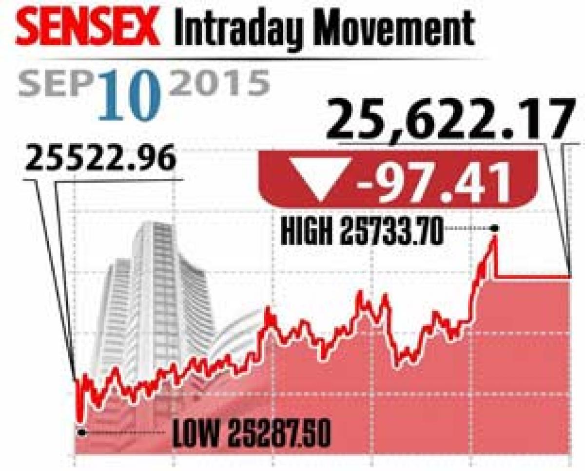 Sensex, Nifty close in red; Midcaps outperform