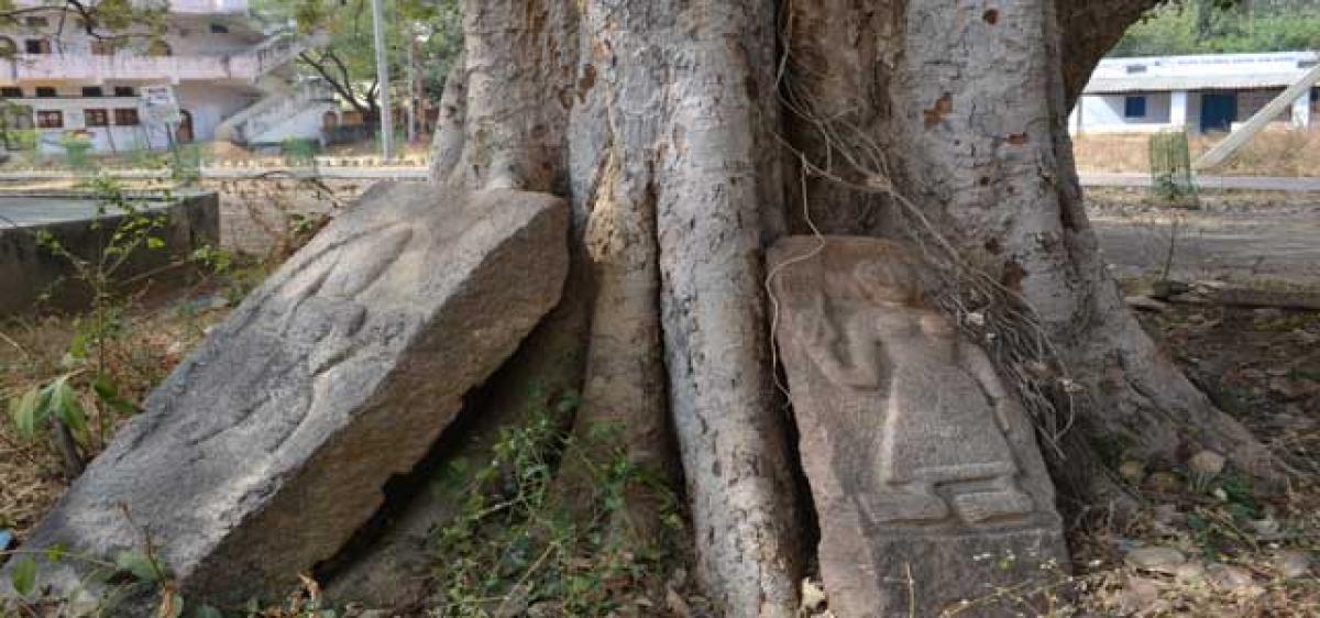 Neglect gnaws away at ancient sculptures