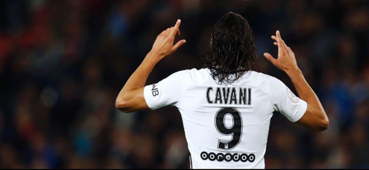 Striker Edinson Cavani scored four goals in french Football Ligue 1