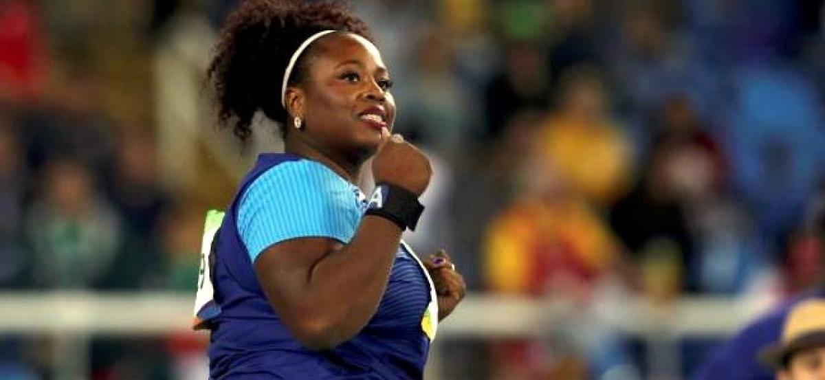 Shot put Diva Carter puts on girly, golden show in Rio