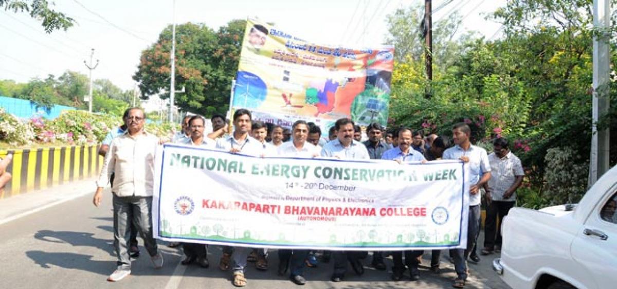 APSPDCL organises Energy Conservation Rally 