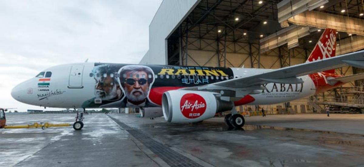 AirAsia Indias aircraft dedicated to Kabali