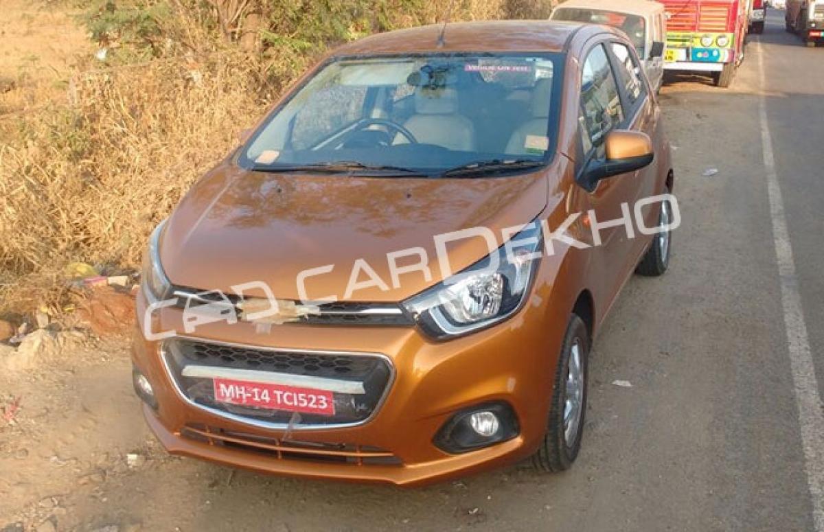 2017 Chevrolet Beat spied undisguised Inside-Out