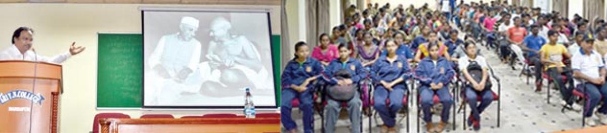 Youth told to imbibe Gandhian values