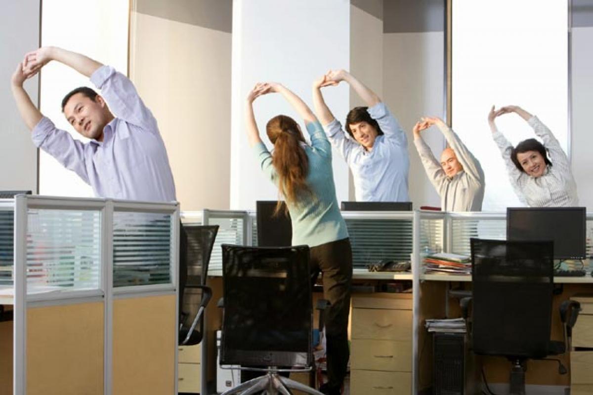 Use sit-stand desk in office to reduce weight