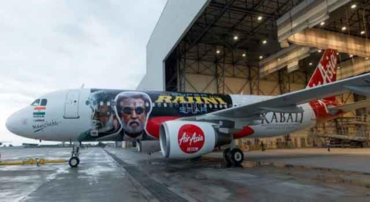 AirAsia India’s aircraft dons Kabali