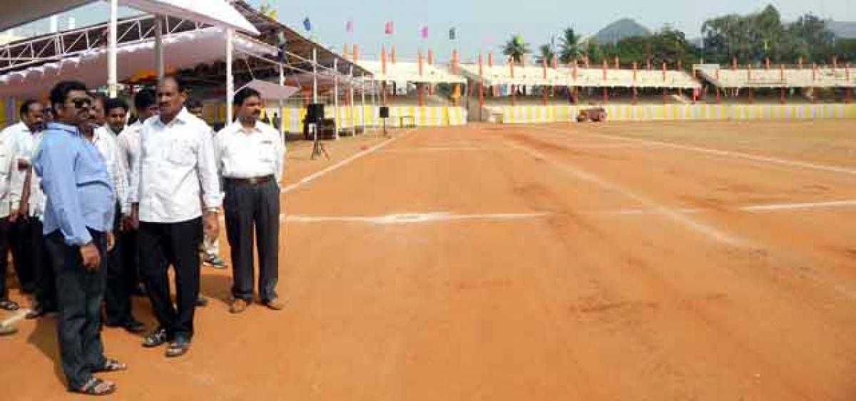 District officials inspect RD celebrations preparations at IGMCS