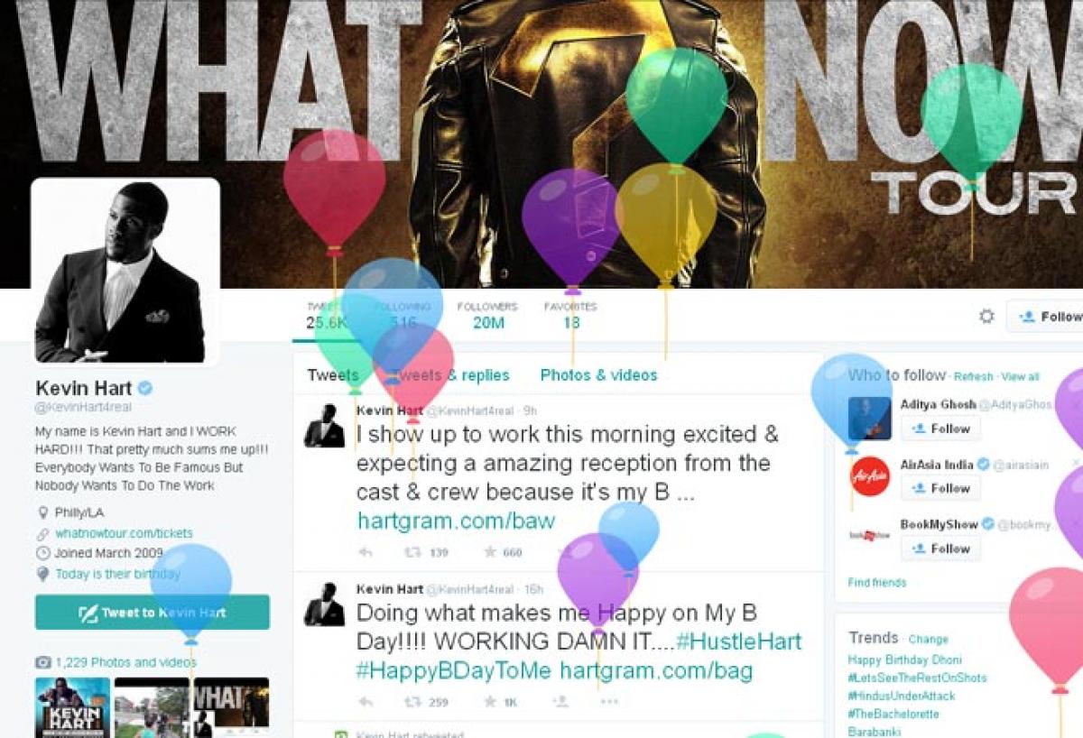 Twitter to shower users with balloons on birthdays