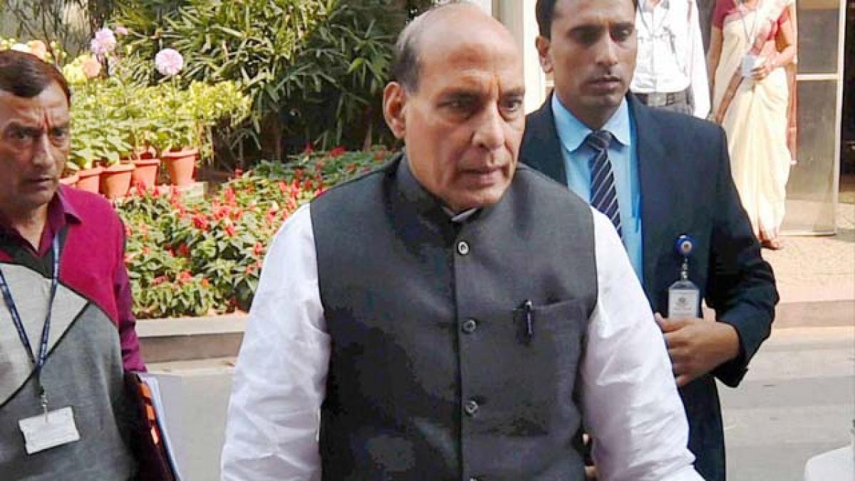 Rajnath Singh offers prayers at Lord Venkateswara temple in Tirupati