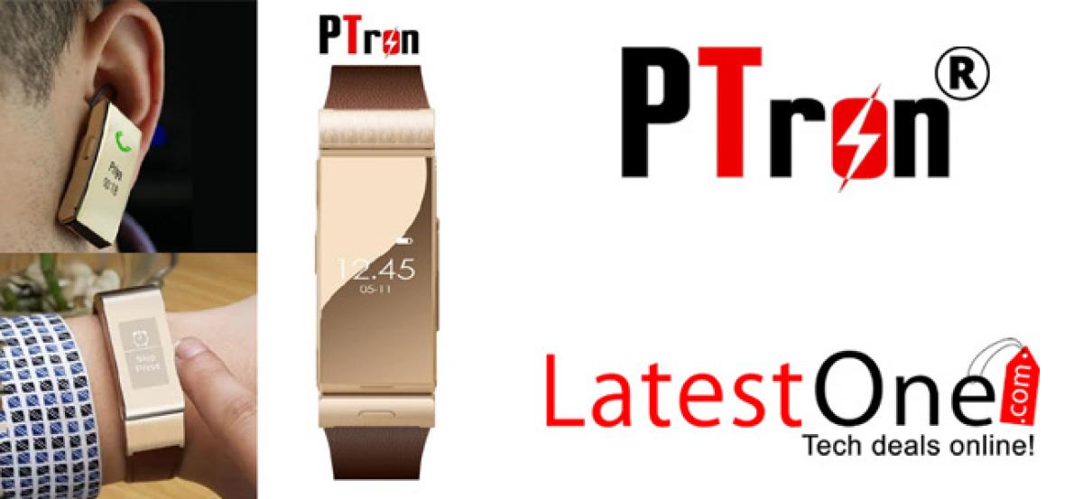 PTron launches “Xoto 7”, a smart watch with Bluetooth earphones!
