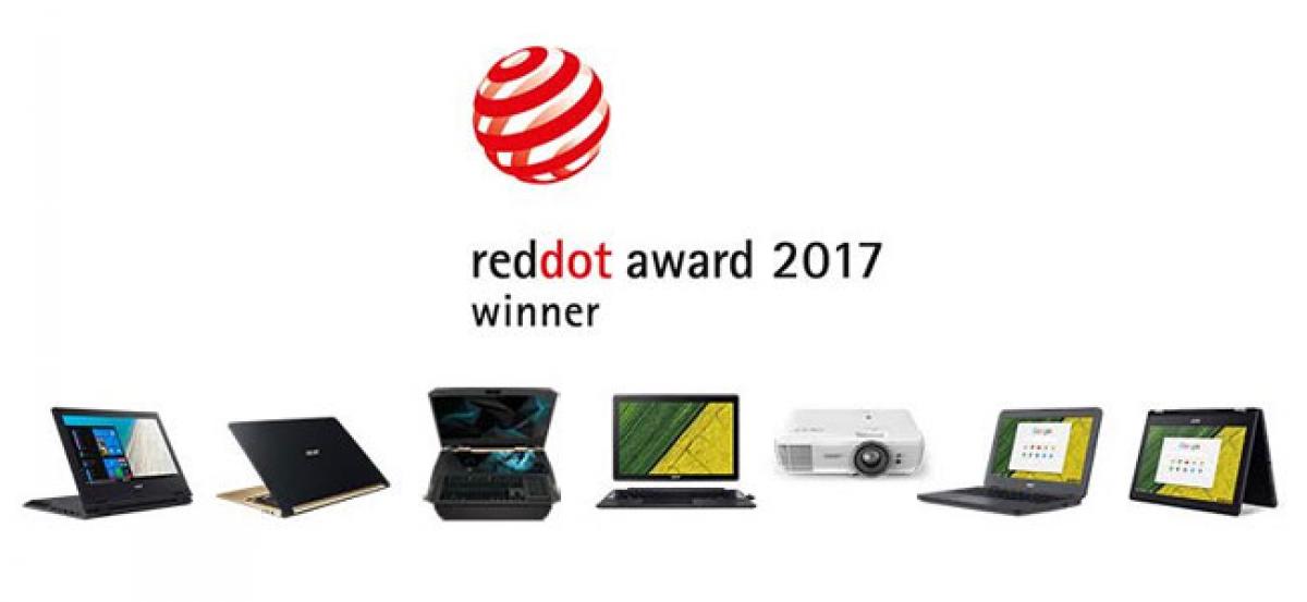 Acer Garners 7 Prestigious Red Dot Awards for Product Design in 2017