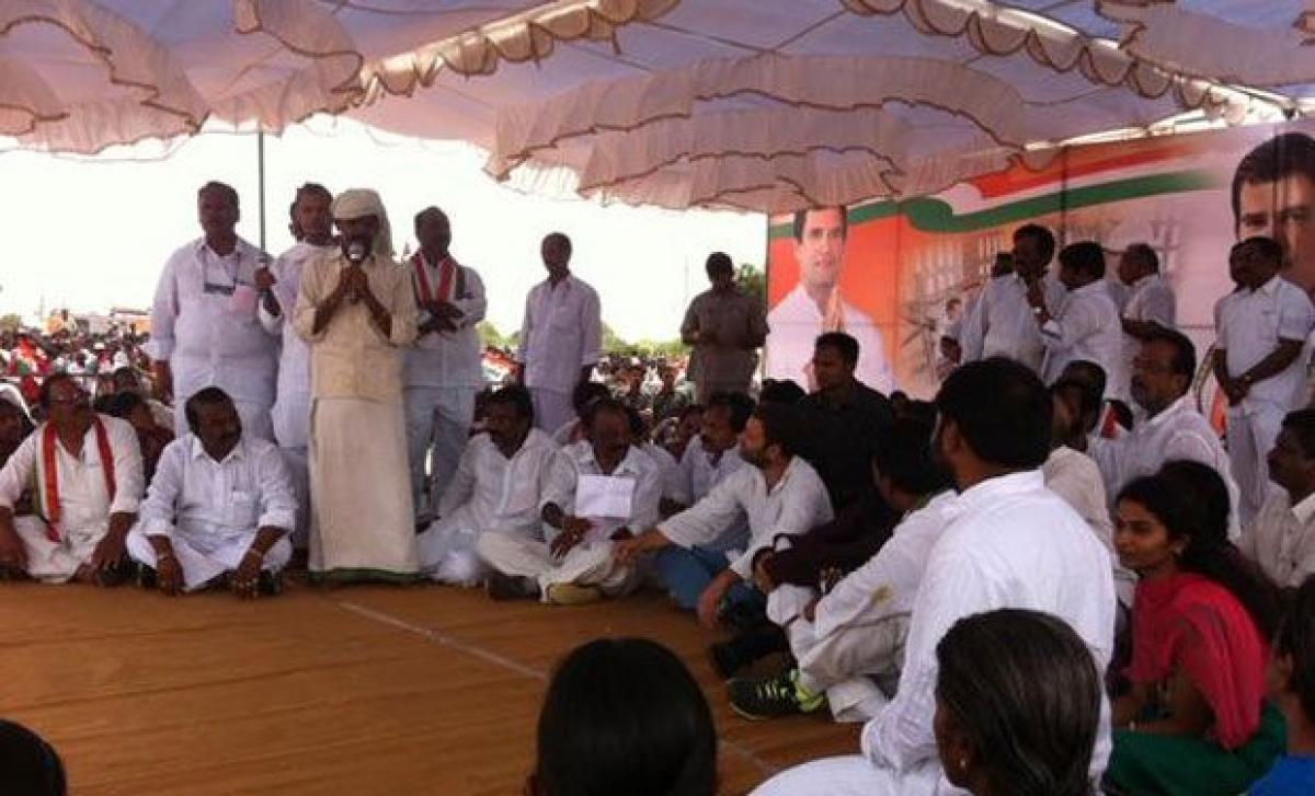 Congress wont allow Modi take farmers’ land easily, says Rahul Gandhi in Andhra Pradesh