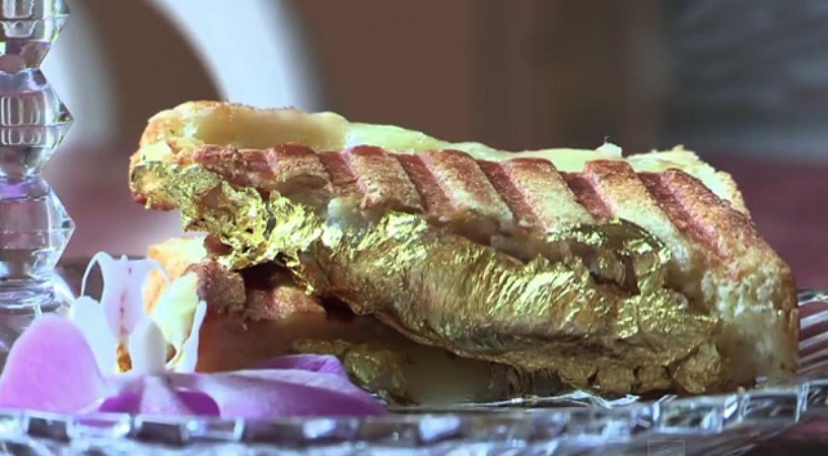 Worlds most expensive sandwich: Cheese toastie dipped in gold priced $214