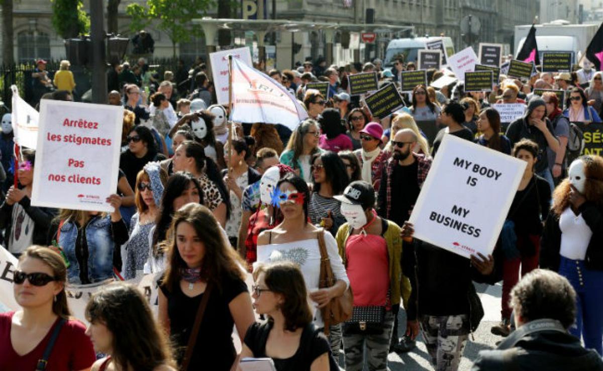 Sex Workers Protest In Paris Against Penalising Clients