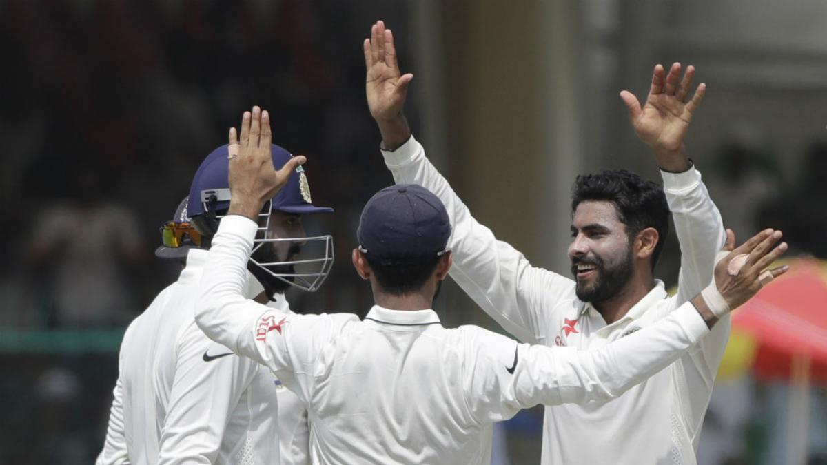 Ashwin, Jadeja bag crucial wickets, England struggle
