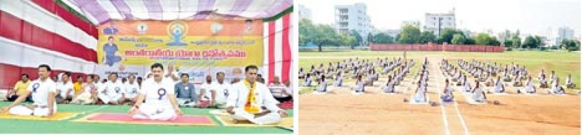 Enthusiastic participation marks Yoga Day