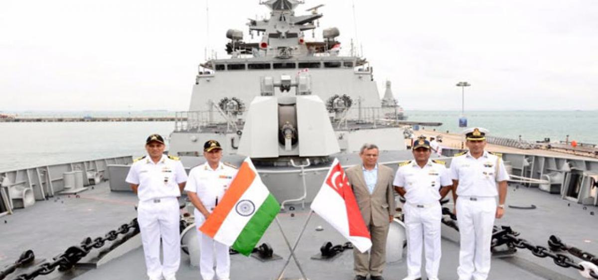 Indian Naval ships in Singapore