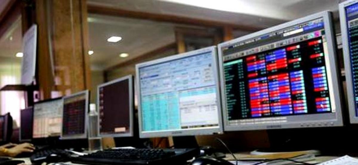 Sensex edges up; telecom firms surge on merger-related news