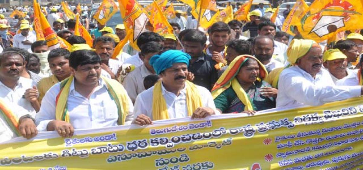 Will rake up MSP issue during budget session, TDP promises farmers