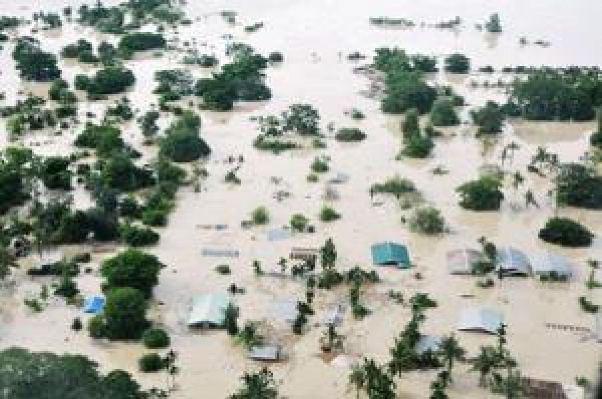 Over one lakh hit by floods in Myanmar