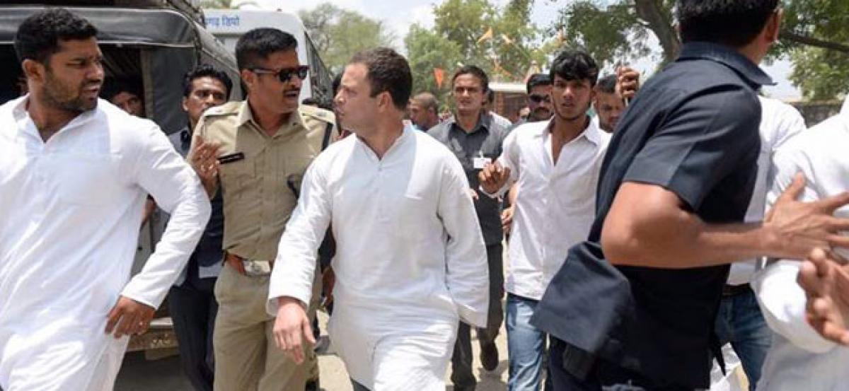 Rahul Gandhi detained in Mandsaur