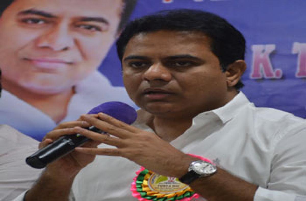 KTR chants growth mantra, woos settlers