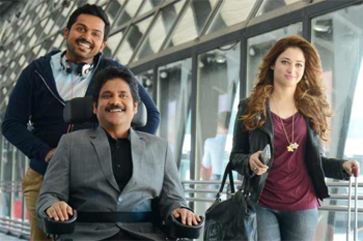 In Nagarjunas Oopiri,  its Karthi all the way