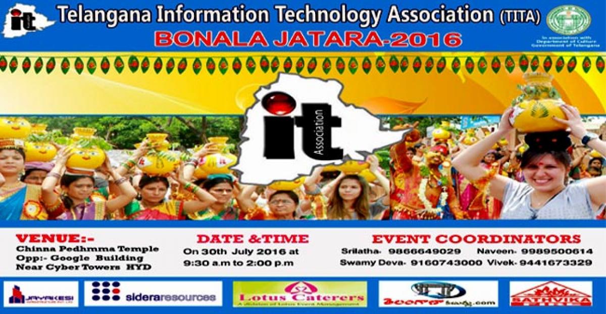 TITA to celebrate Bonalu near Shilparamam