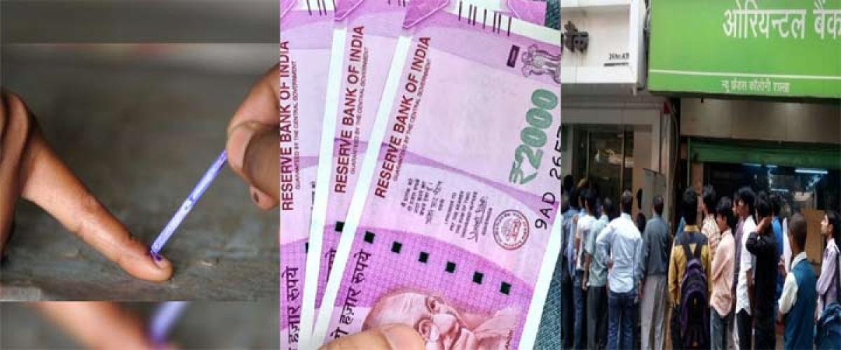 Indelible ink to prevent multiple cash exchanges