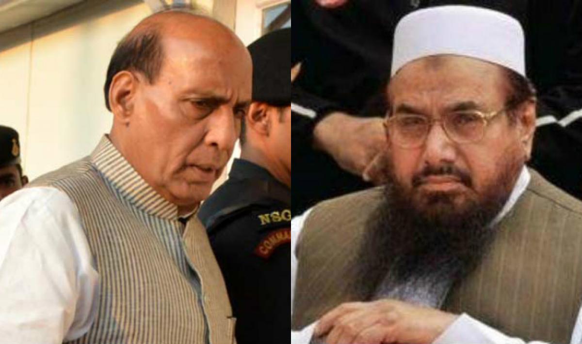 Hafiz Saeed cautions Rajnath Singh against Pakistan visit