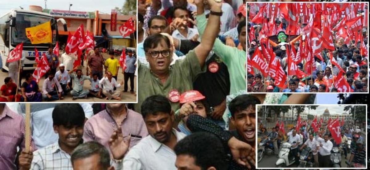 Pan-India trade union strike evokes mixed response