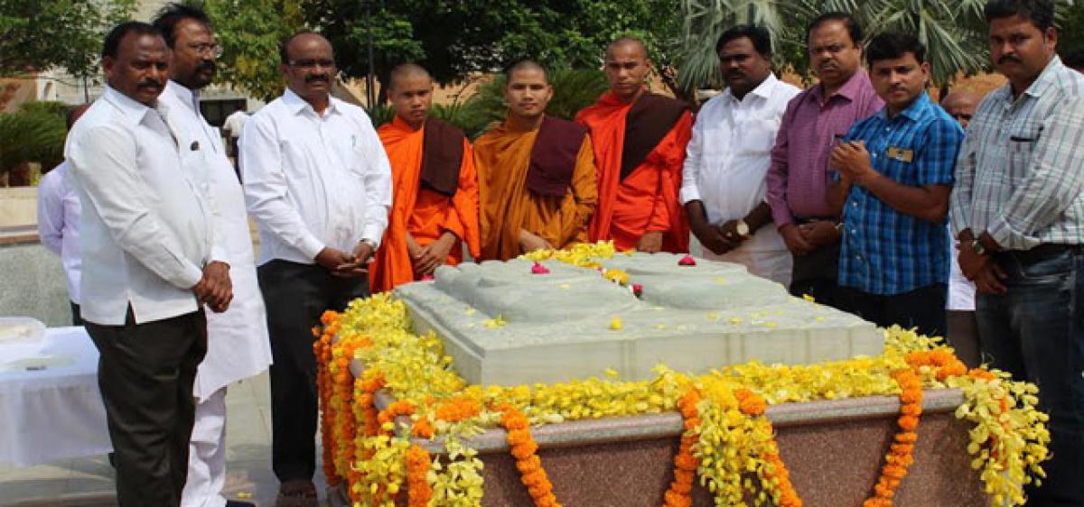 Buddha Purnima celebrated at Buddhavanam in Nagarjunasagar