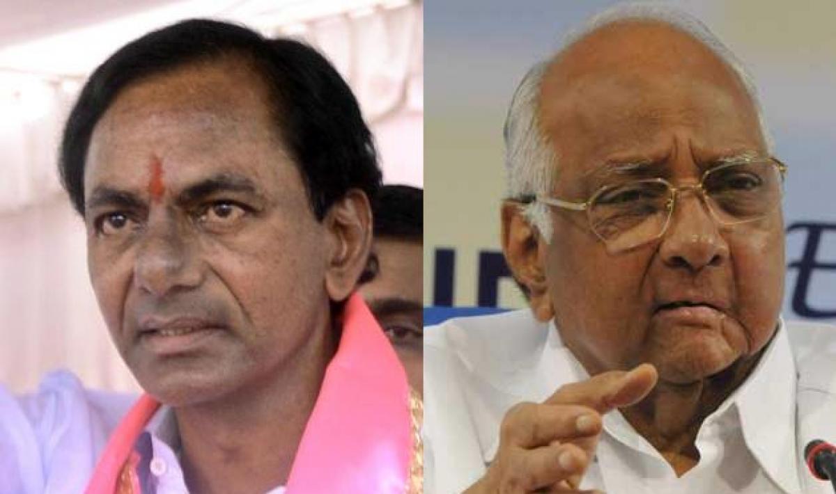 KCR heaps praises on Sharad Pawar on his 75th Birthday