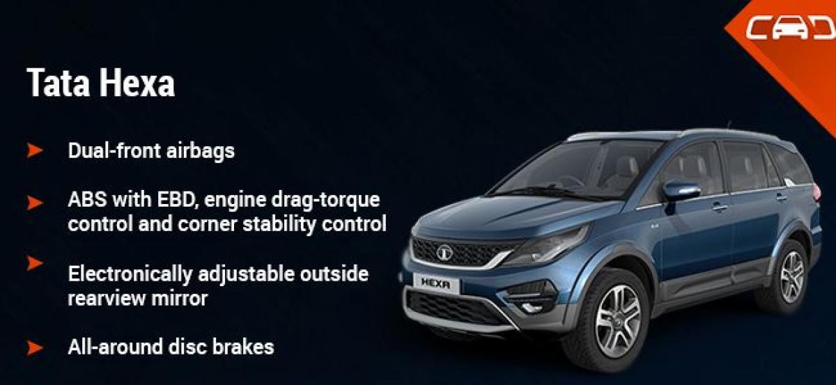 Hexa Vs XUV5OO Vs Innova Crysta: Variant Wise Feature Comparison