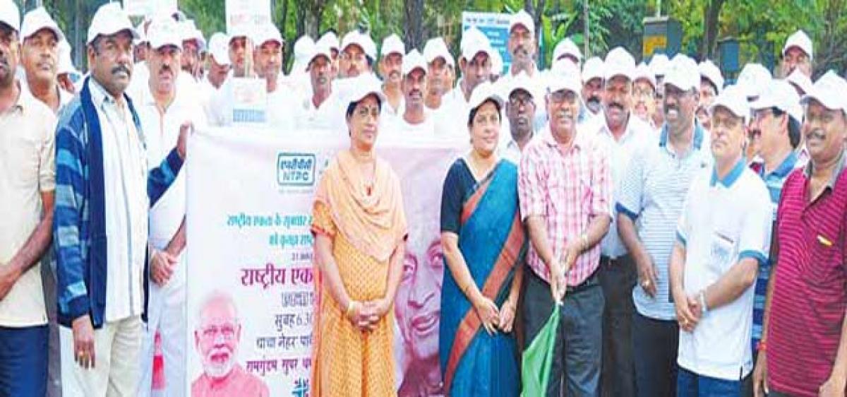 Run For Unity held at NTPC Ramagundam