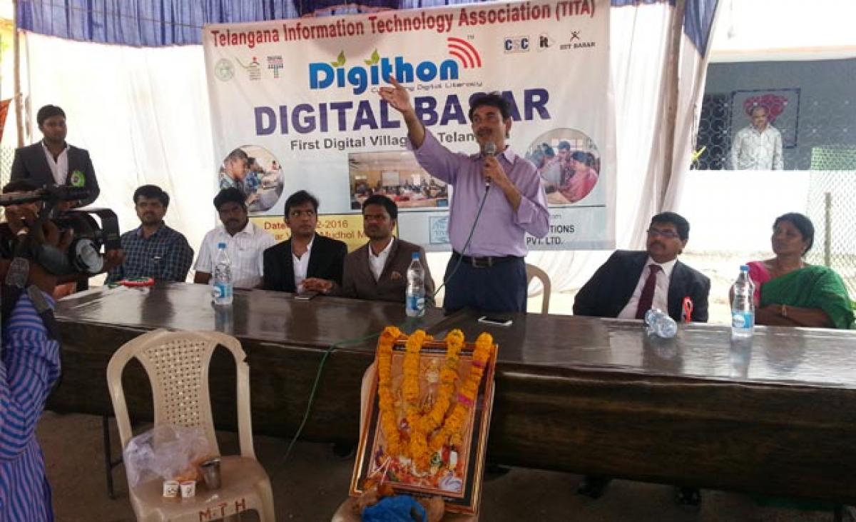 Digithon Digital Basar - First Digital Village in Telangana State