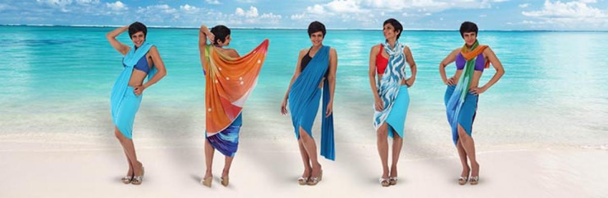 Mandira Bedi creates Me saris for Sunburn fest