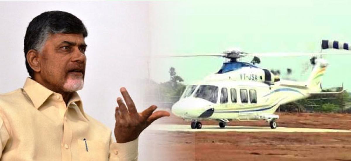 Technical glitch hits Chandrababu’s helicopter