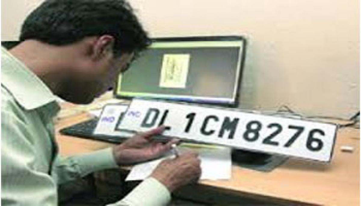 No high security number plate, no RC