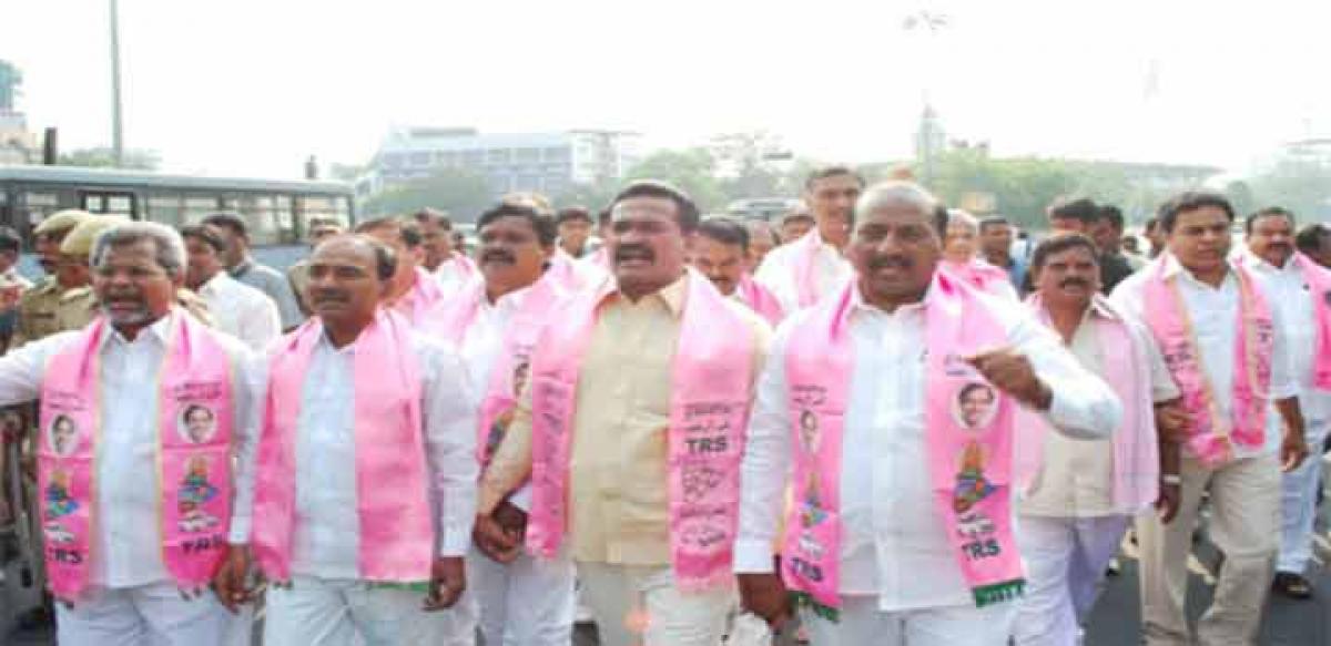 TRS MLAs want to turn their constituencies into districts